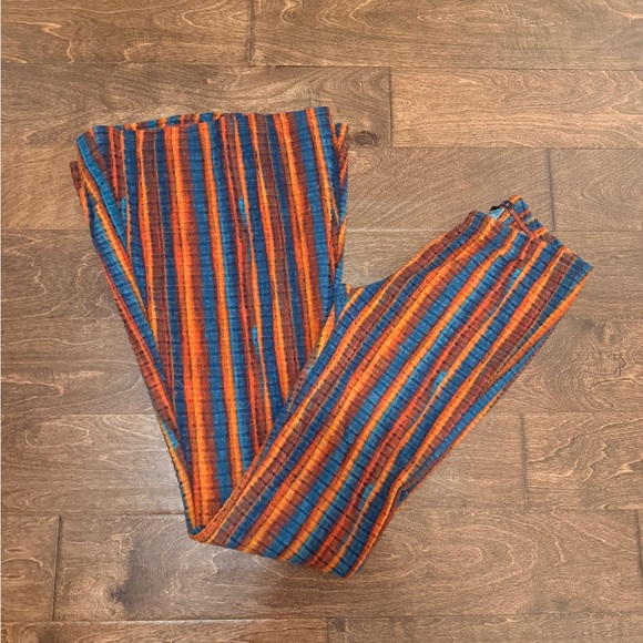 Life Clothing Company NWOT High Rise Striped Ultra Flare Stretch Pants - Picture 5 of 6